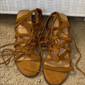 Lace up sandals